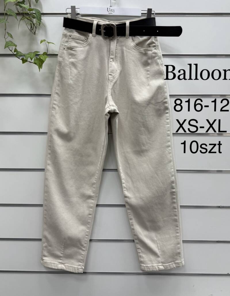 Spodnie damskie jeansy Roz XS-XL, 1 Kolor Paczka 10 szt